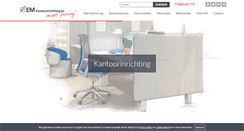 Desktop Screenshot of em-kantoorinrichting.nl
